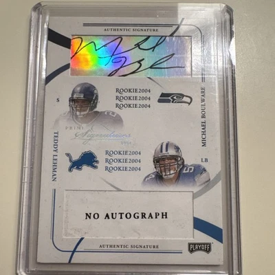 2004 Prime Signatures Rookies /199 Michael Boulware Teddy Lehman Rookie Auto RC - Image 1 of 4