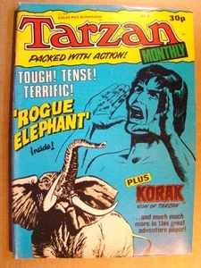 TARZAN 4 E.R. BURROUGHS ROGUE ELEPHANT UK ED KORAK 1978 - Picture 1 of 1