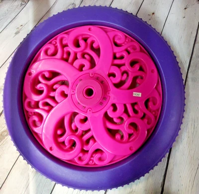 Rare!!! Dynacraft Princess Carriage Front Wheel Set  Pink/Purple * Model 8802-64 - Image 1 of 3