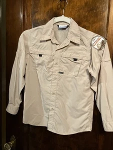 Columbia Omni Shade Boys L/S Shirt Size Small, Tan, Nylon,Dove Mountain Rangers - Picture 1 of 11