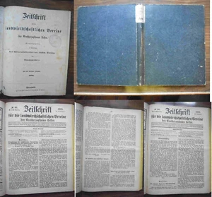 GROßHERZOGTUM HESSEN-LANDWIRTSCHAFTSGESCHICHTE 19. JHDT.-VEREINS-JAHRESBAND 1888 - Bild 1 von 24