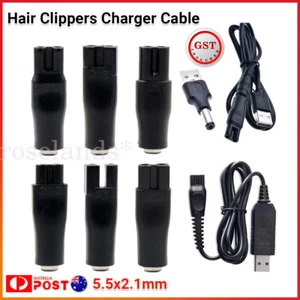 Hair Clippers Cable Power Cord Razor Charger Charger Convetor Charging Heads - Picture 1 of 12