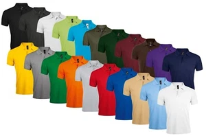 SOLs Prime Polycotton Short Sleeve Pique Polo Shirt - Picture 1 of 22