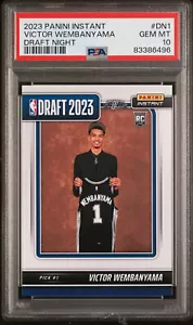 2023-24 Panini Instant Draft Night Victor Wembanyama RC Card /31324 PSA 10 Qty - Picture 1 of 2