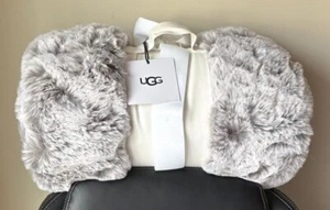 UGG Wyatt Reversible Plush Throw Blanket Faux Fur SEAL - 50" x 70" (NWT) - Picture 1 of 5