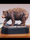 Wild Montana Grizzly Bear Copper/Bronze Statue Sculpture Art   Size: 7"W x 6"H