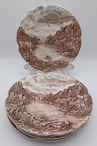 OLDE ENGLISH COUNTRYSIDE BY JOHNSON BROS Bread PLATEs (5) - Picture 1 of 6