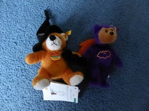 Steiff 2004 Halloween Hexe Teddy Cosy Friends Gold 020643, Etikett + Bonus Beanie - Bild 1 von 7