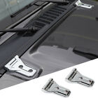 Silver Exterior Engine Hood Hinge Cover Trim Fit for Jeep Gladiator JT 2018-2020