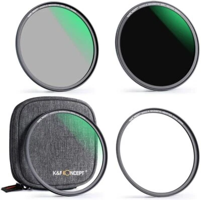 K&F Concept 77mm UV CPL ND1000 Magnetic Quick Swap Camera Glass Lens Filter Kit - Image 1 of 4