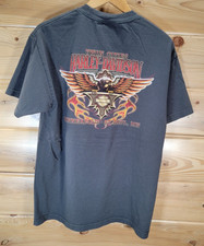 2008 Harley Davidson Minneapolis St Paul MN Men T Shirt Size Large Gray Fade