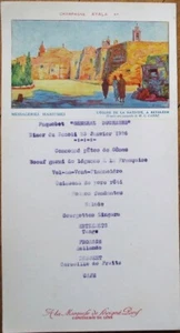 Ship Menu & Postcard 1926 'General Duchesne' - Messageries Maritimes - Champagne - Picture 1 of 1