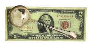 ¿Antiguo fabricante/patrón 800 firmado vintage? Cuchara sopa/caldo plateada con monograma - Imagen 1 de 7
