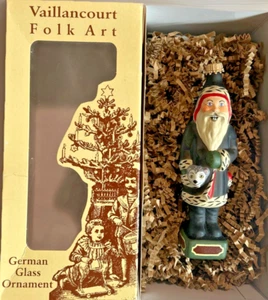 RARO ~ 2003 ~ Arte popular Vaillancourt ~ OR2003-758 ~ Williamsburg ~ Santa Negro - Imagen 1 de 8