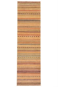 Kelim Relief 294x83 cm Handgewebter Perserteppich Wolle Orient Kilim Carpet Rug - Picture 1 of 12
