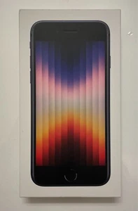 Apple iPhone SE3 -(US Cellular) Prepaid Smartphone 64 GB Midnight - Brand New - Picture 1 of 5