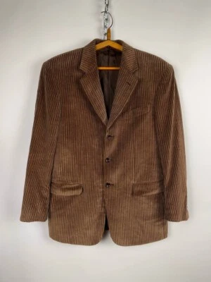 Pal Zileri Pull Collection Brown Corduroy Blazer, Size 50 Elegant Italian design - Image 1 of 4
