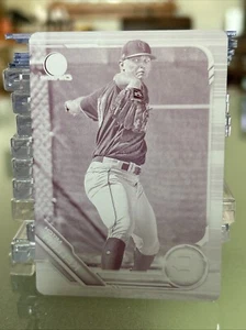 2019 Topps Bowman Chrome Printing Plate Magenta Mitch Keller 1/1 Pirates - Picture 1 of 2