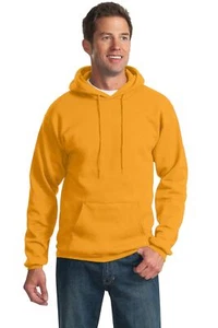 Port & Company 9oz Mens Pullover Hooded Sweatshirt Front Pockets PC90H - Picture 1 of 41