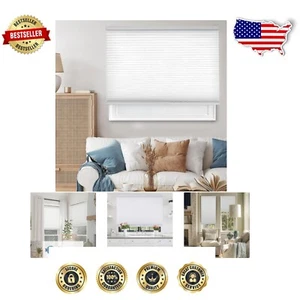 Insulated Blackout Cordless Cellular Blinds, Perfect for Home - 37.75" W x 48" H - Picture 1 of 11