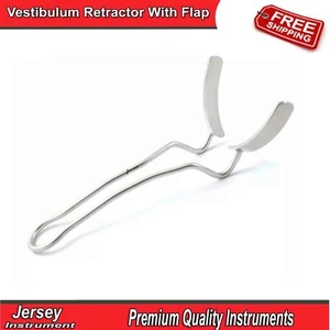 Dental Vestibulum Retractor With Flap Oral Surgery Lip & Cheek Mouth Opener Tool - Picture 1 of 4