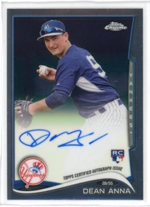 2014 Topps Chrome Baseball #212 Dean Anna RC Autograph NM-MT Yankees - Picture 1 of 2