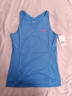 Asics Blue Women's sleeveless vest, Racerback Size L Running, Yoga, BNWT  - Image 1 of 4