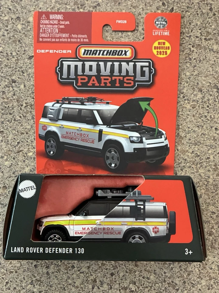 Matchbox Moving Parts Land Rover Defender 130 2025 New Release - Image 1 of 1
