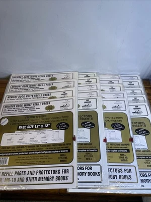 19 Paquetes Pioneer RMW-5 12x12 Carga Superior Álbum de Recortes Blanco Recarga Páginas Protectores Foto 1 de 4