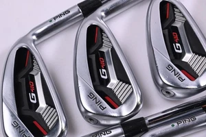 Ping G410 Irons / 5-PW+GW+SW / Green Dot / Regular Flex Dynamic Gold 105 R300 - Picture 1 of 6