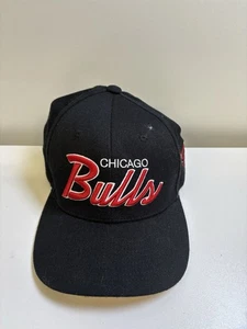 Chicago Bulls Hardwoods Classic Black Snapback Hat VGC - Picture 1 of 5