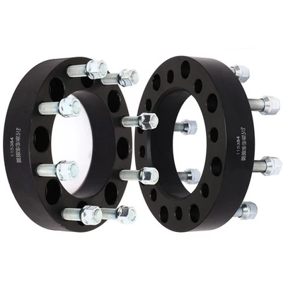 2pcs 8x6.5 1.5" Wheel Adapters For 2001-2010 GMC Sierra 2500 HD 3500 HD to 8x180 Foto 1 de 4