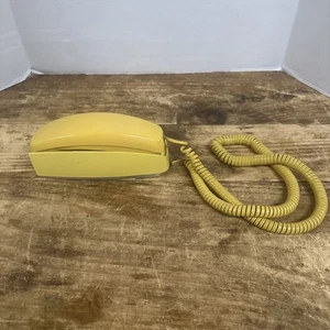 Vintage Yellow Bell Rotary Dial Trimline Telephone Western Electric Phone EUC - Picture 1 of 6