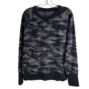 Athleta Sweatshirt Damen L grau schwarz Camouflage Reißverschlusstaschen sportlich Athleisure - Bild 1 von 10