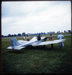 Home built aircraft Tecumseh MI Dawn Patrol - 1954 Stereo Realist 3D Slide #1778 - Picture 1 of 3