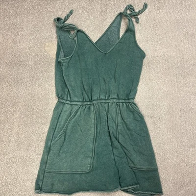 Vestido Aerie Mameluco Verde Informal Suave Para Mujer Pequeño Con Bolsillos Foto 1 de 4