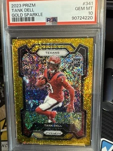 2023 Panini Prizm Tank Dell Rookie Gold Sparkle Prizm 19/24 341 SSP PSA 10 - Picture 1 of 2