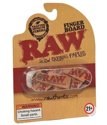 RAW Papers Classic Rolling Finger Board MINI SKATEBOARD Toy for RAW Enthusiasts - Image 1 of 4