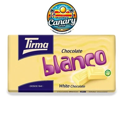 Tirma Tableta de Chocolate Blanco 150g | Dulzura Canaria - Imagen 1 de 2