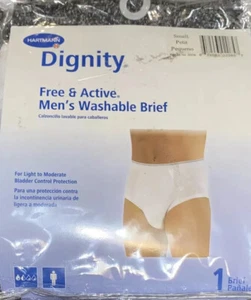 Hartmann NEW Dignity Men’s Active 1-Washable Brief/ Built In Protective Small - Picture 1 of 4