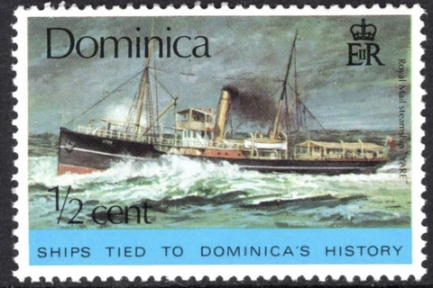 Dominica 434 Ship MNH MINT stamp Ship Ocean very nice Cover