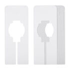 10pcs Clothes Dividers, Clothing Rack Dividers Rectangle Separator, White