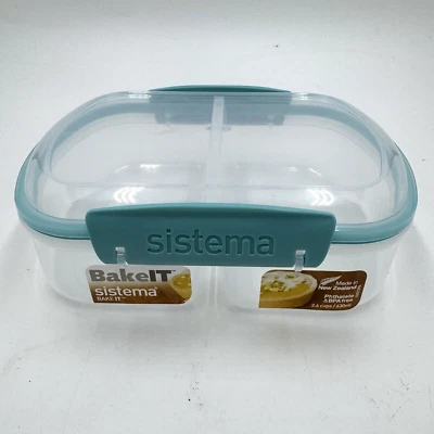 Sistema BakeIt, rectángulo dividido medio libre de BPA y ftalatos 2,6 tazas Foto 1 de 4