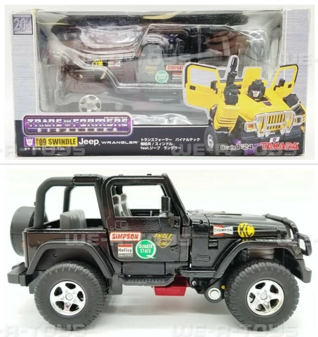 Transformers Binaltech BT09 Swindle Action Figure Jeep Wrangler Custom Repaint Cover