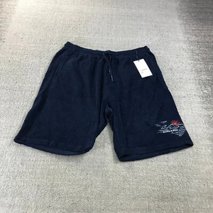 Scotch Soda Shorts Mens 2XL XXL Terry Blue Embroidery Shorts Casual Adult - Picture 1 of 8