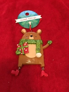 Christmas tree ornament Dangling Bear New Sweet Tidings - Picture 1 of 6