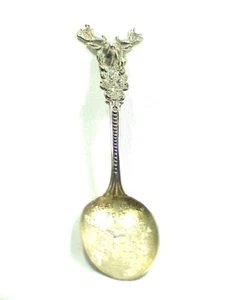 Great Falls, YELLOWSTONE PARK - Elk Sterling Silver SOUVENIR SPOON - Picture 1 of 4