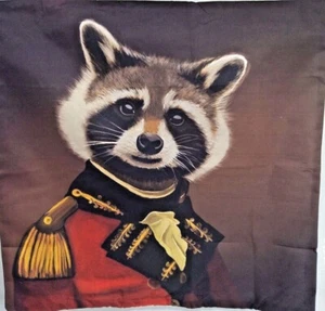 Decorative Animal Cushion Cover - 45cm X 45cm - Marine Racoon - Picture 1 of 3