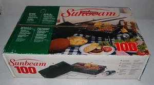 NEW Sunbeam 100 Portable Tabletop Green Gas Grill Propane NOS 1999 Camping - Picture 1 of 3