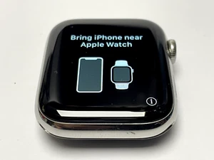 Apple Watch Hermes Series 4 44mm stal nierdzewna - GPS + telefon komórkowy - USZKODZONY - Zdjęcie 1 z 10